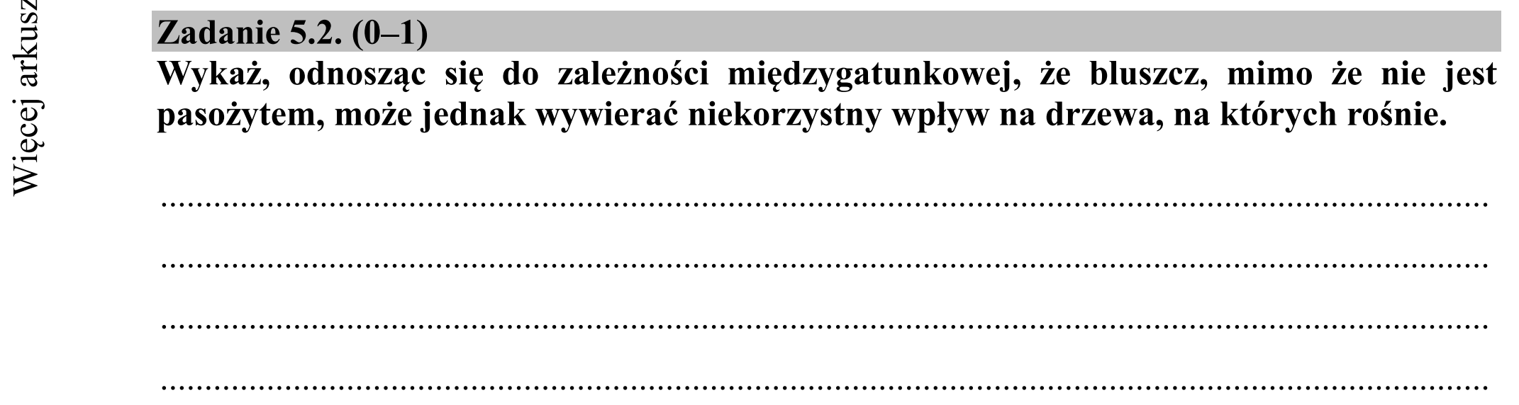 Matura dodatkowa, czerwiec 2019, zadanie 5.2