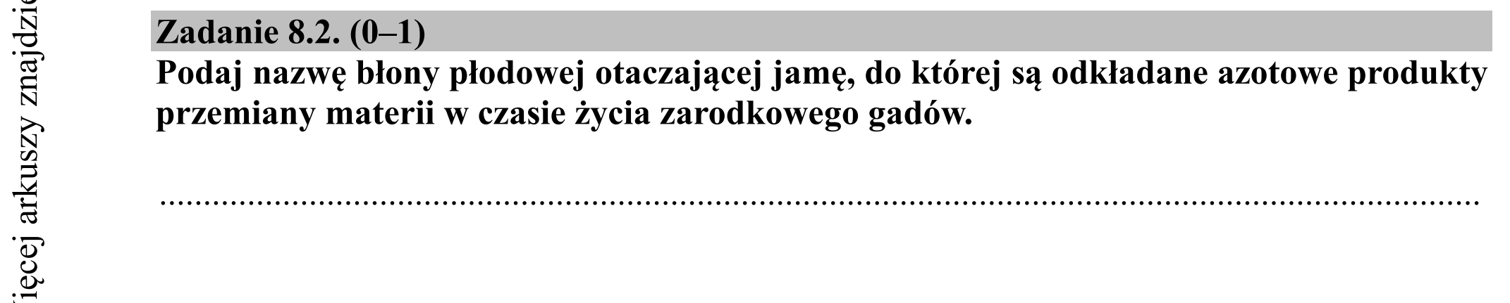 Matura dodatkowa, czerwiec 2019, zadanie 8.2