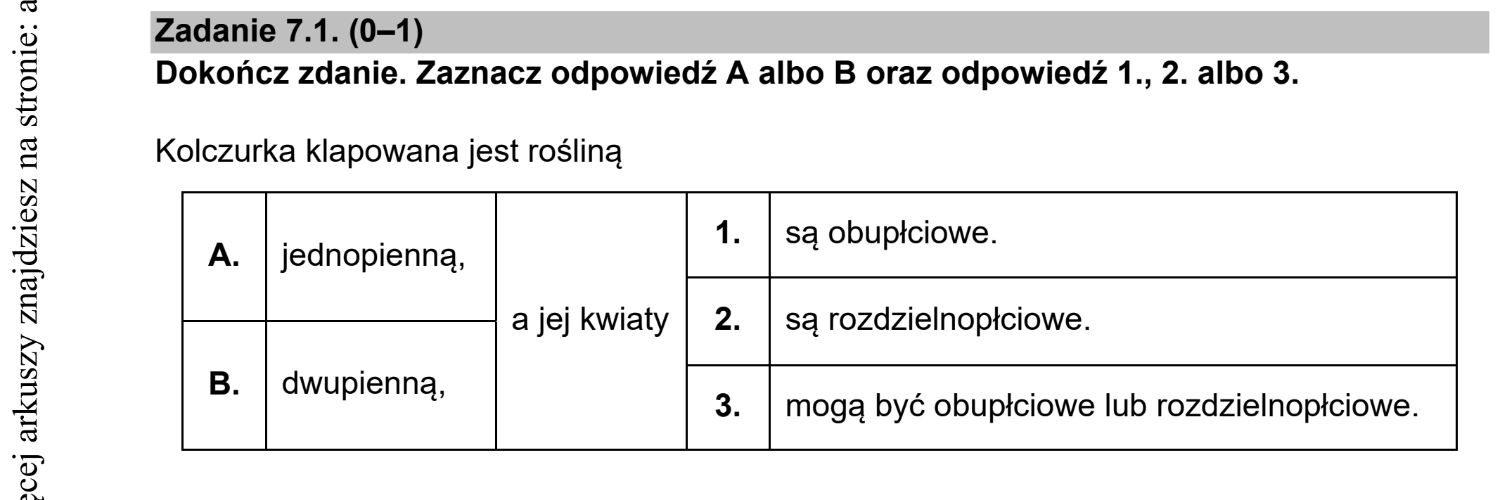 Matura dodatkowa, czerwiec 2021, zadanie 7.1
