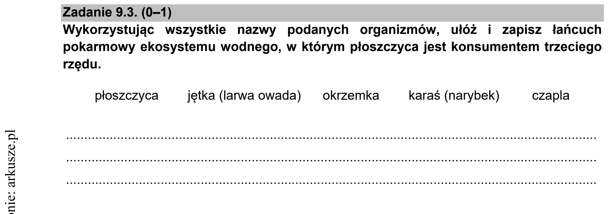 Matura dodatkowa, czerwiec 2021, zadanie 9.3