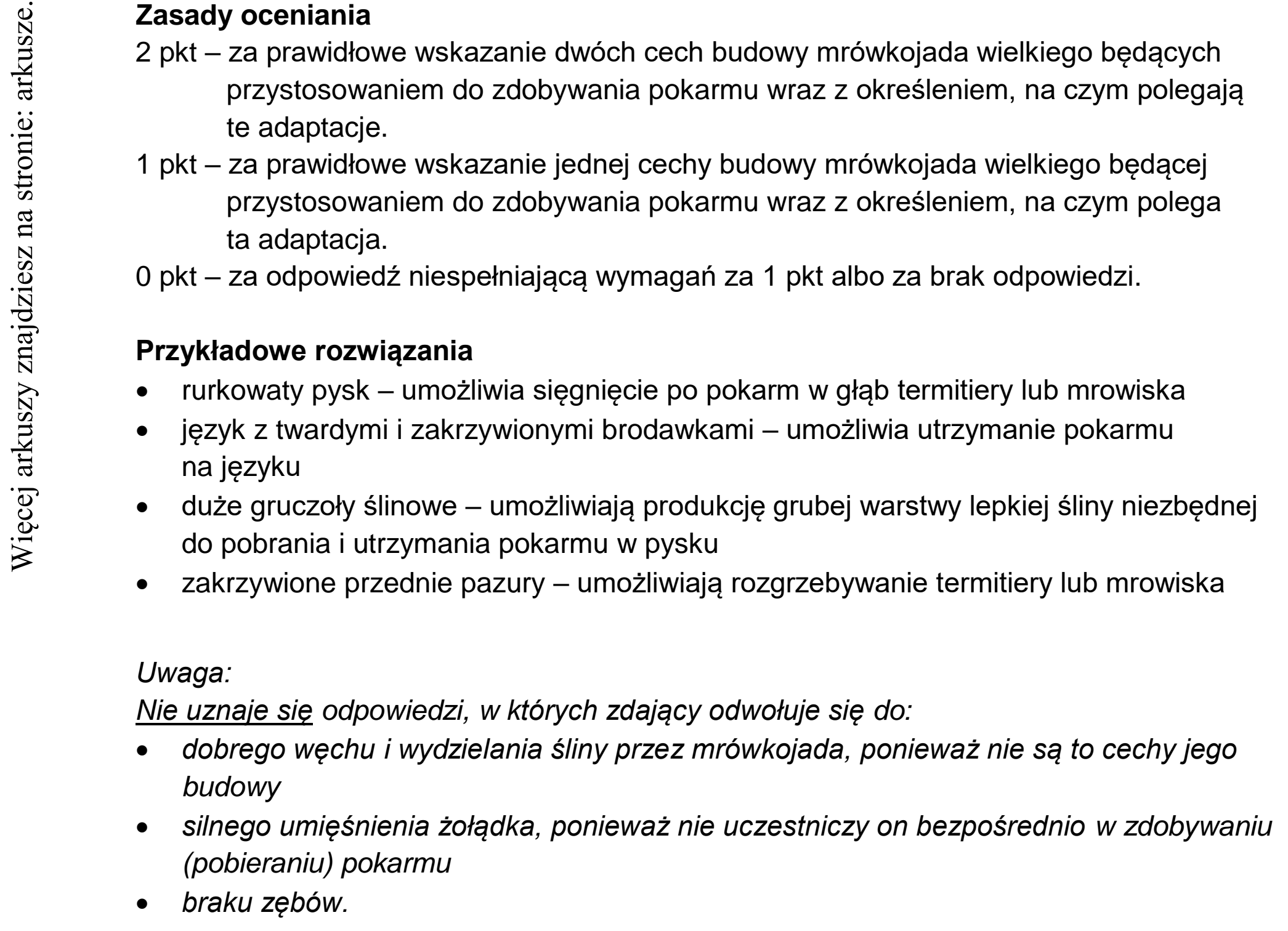 Matura dodatkowa, czerwiec 2022, odpowiedź do zadania 18