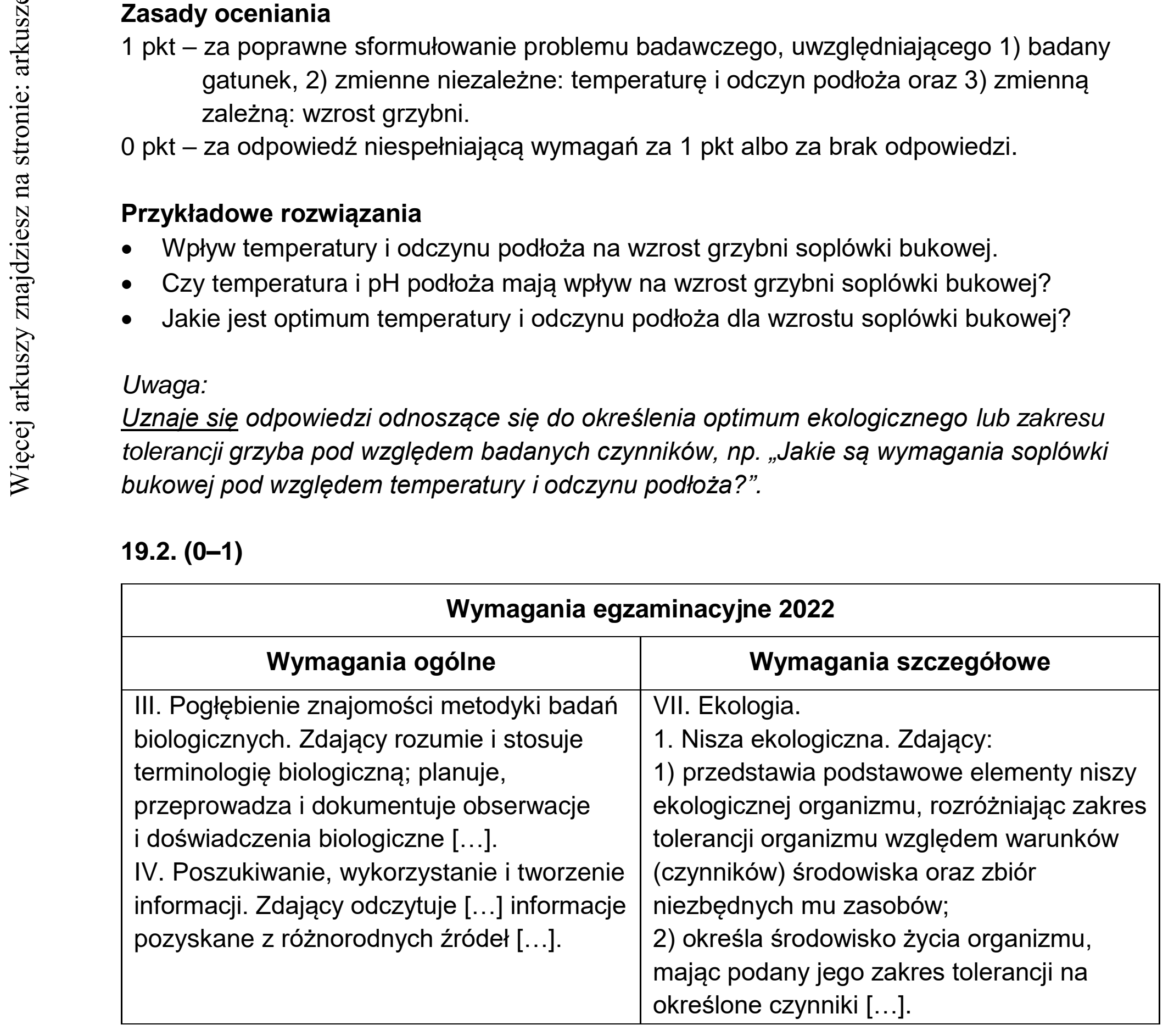 Matura dodatkowa, czerwiec 2022, odpowiedź do zadania 19.1