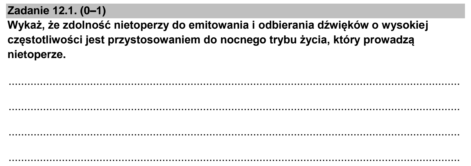 Matura dodatkowa, czerwiec 2023, zadanie 12.1