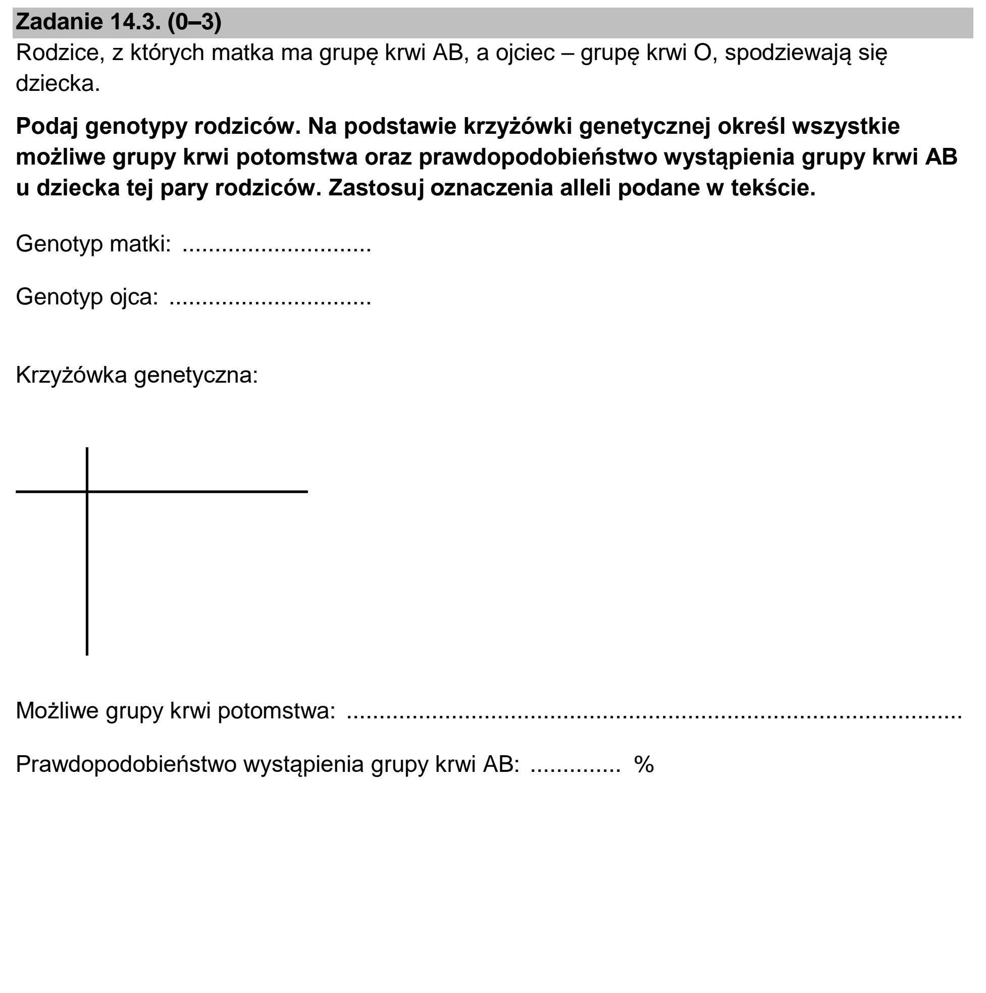 Matura dodatkowa, czerwiec 2023, zadanie 14.3