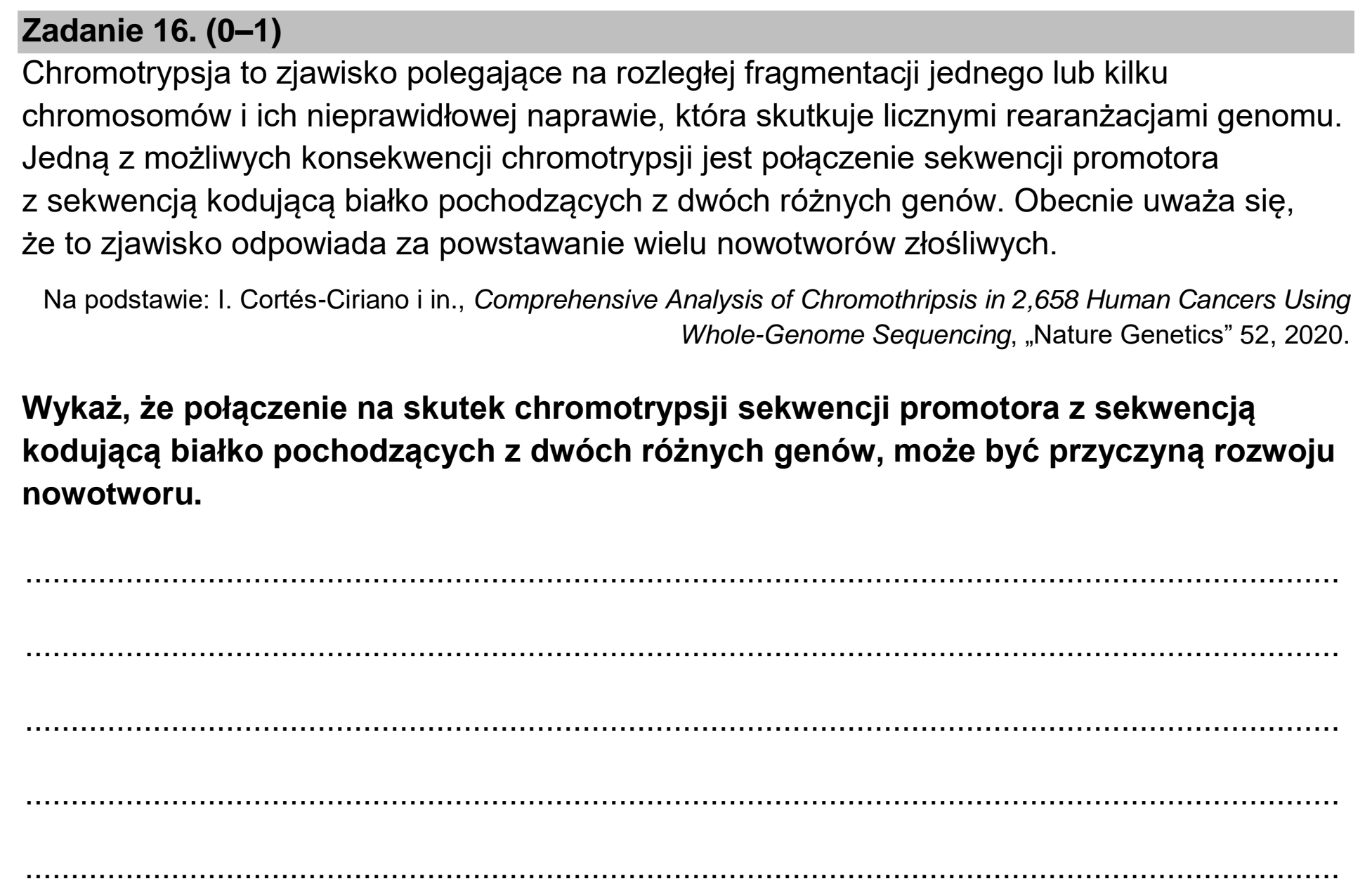 Matura dodatkowa, czerwiec 2023, podgląd zadania 16