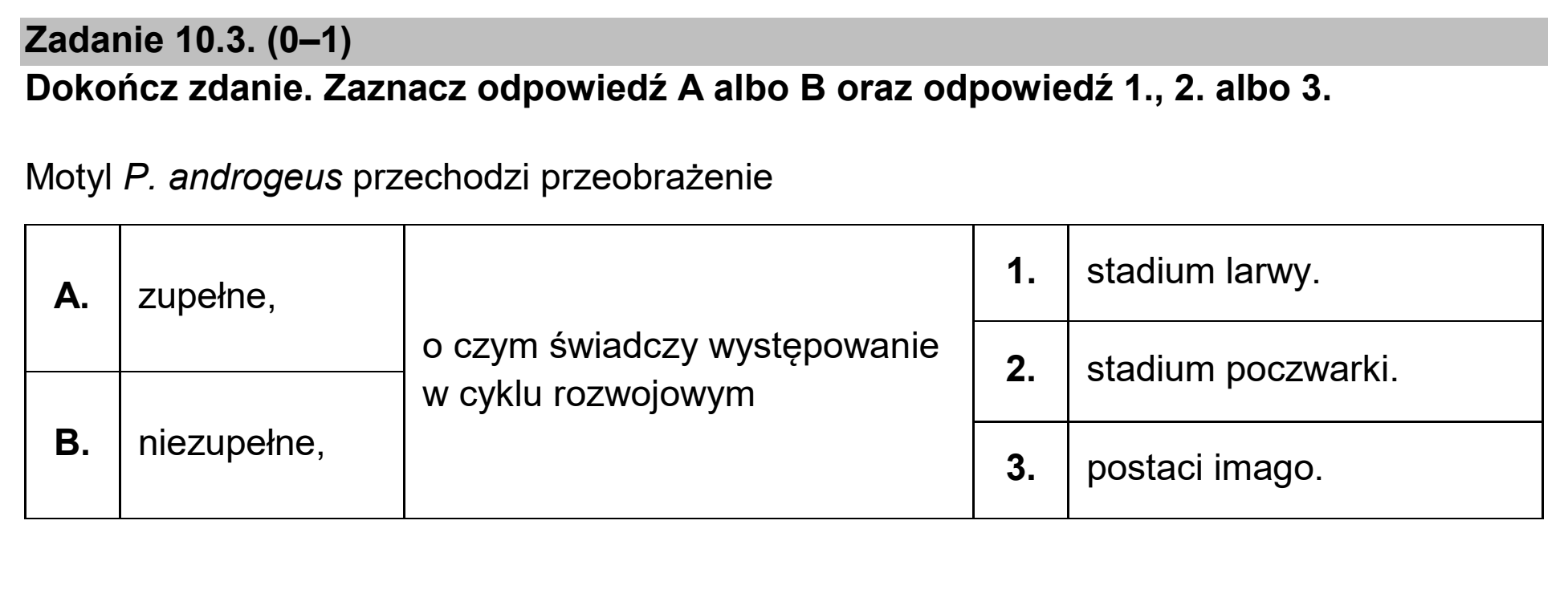 Matura dodatkowa, czerwiec 2024, zadanie 10.3