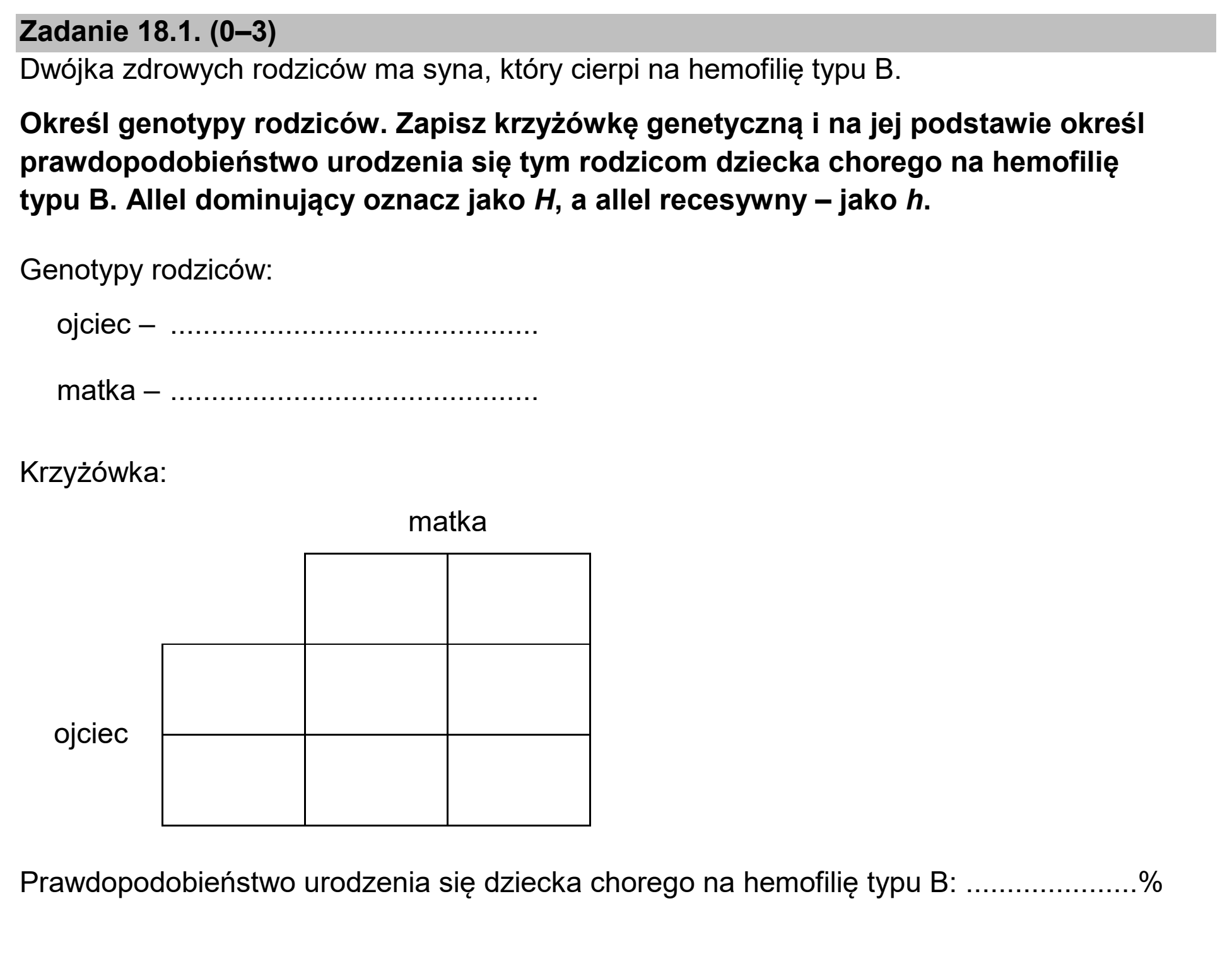 Matura dodatkowa, czerwiec 2024, zadanie 18.1