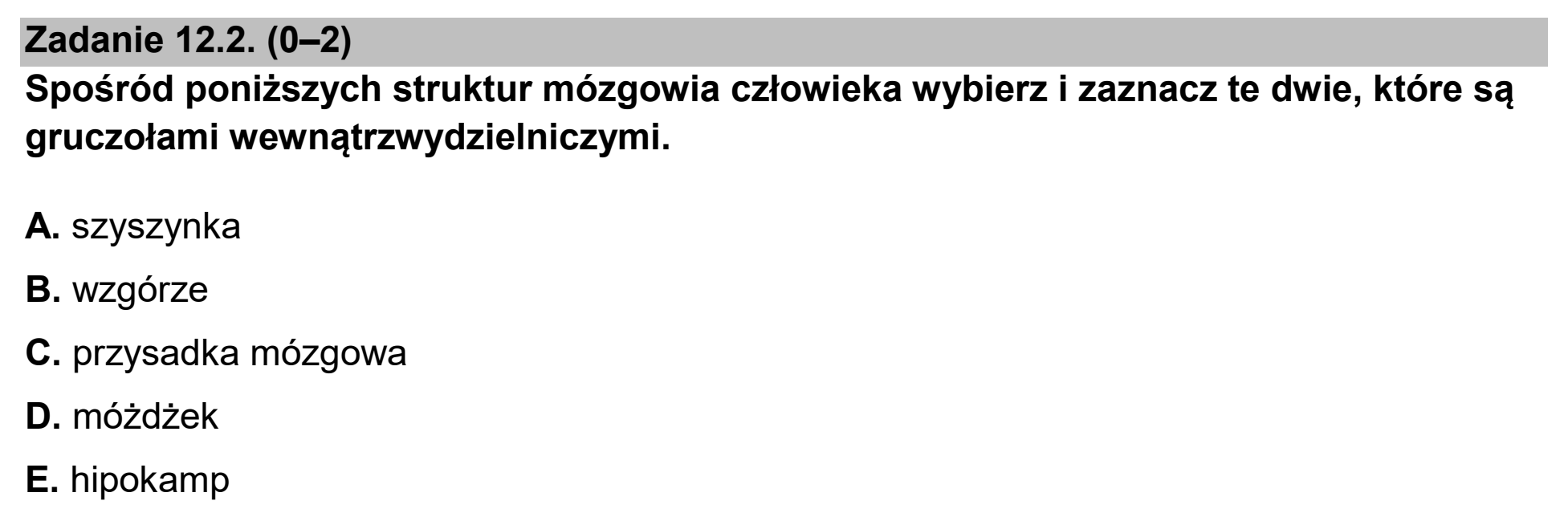 Matura dodatkowa, czerwiec 2025, zadanie 12.2