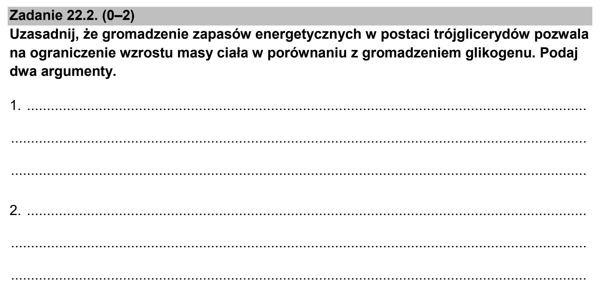 Matura dodatkowa, czerwiec 2025, zadanie 22.2