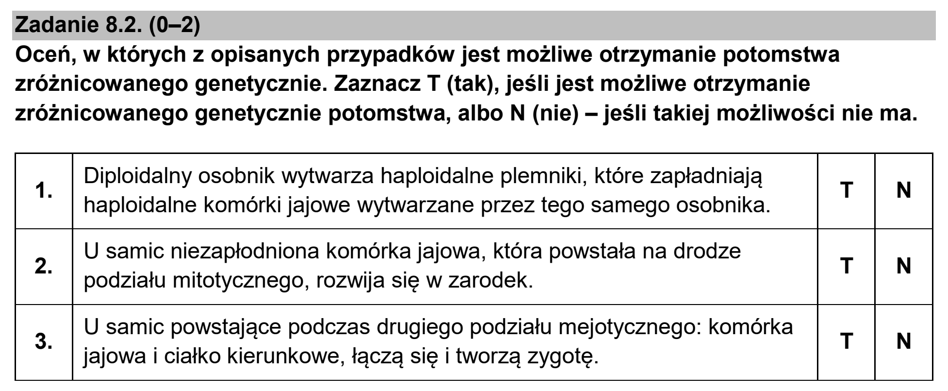 Matura dodatkowa, czerwiec 2025, zadanie 8.2