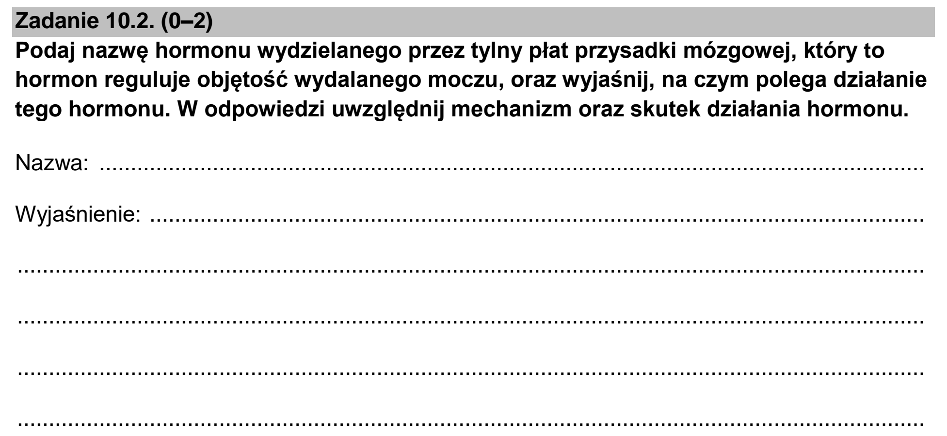 Matura dodatkowa, czerwiec 2026, zadanie 10.2