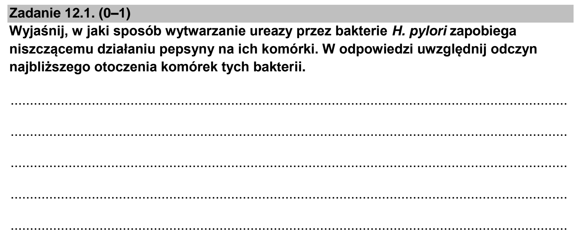 Matura dodatkowa, czerwiec 2026, zadanie 12.1