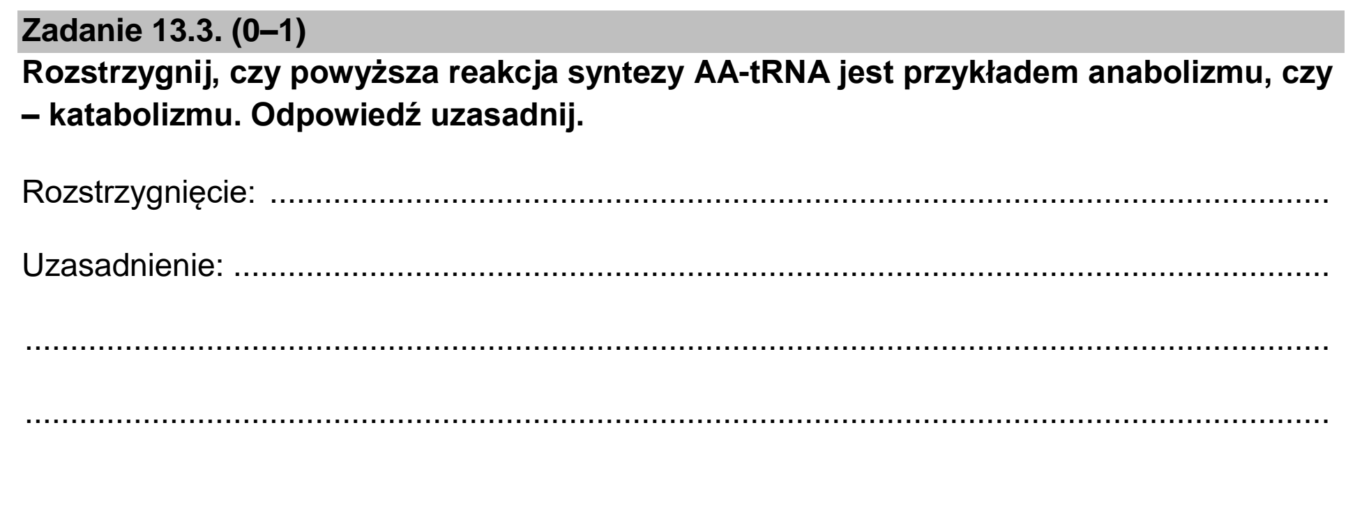 Matura dodatkowa, czerwiec 2026, zadanie 13.3