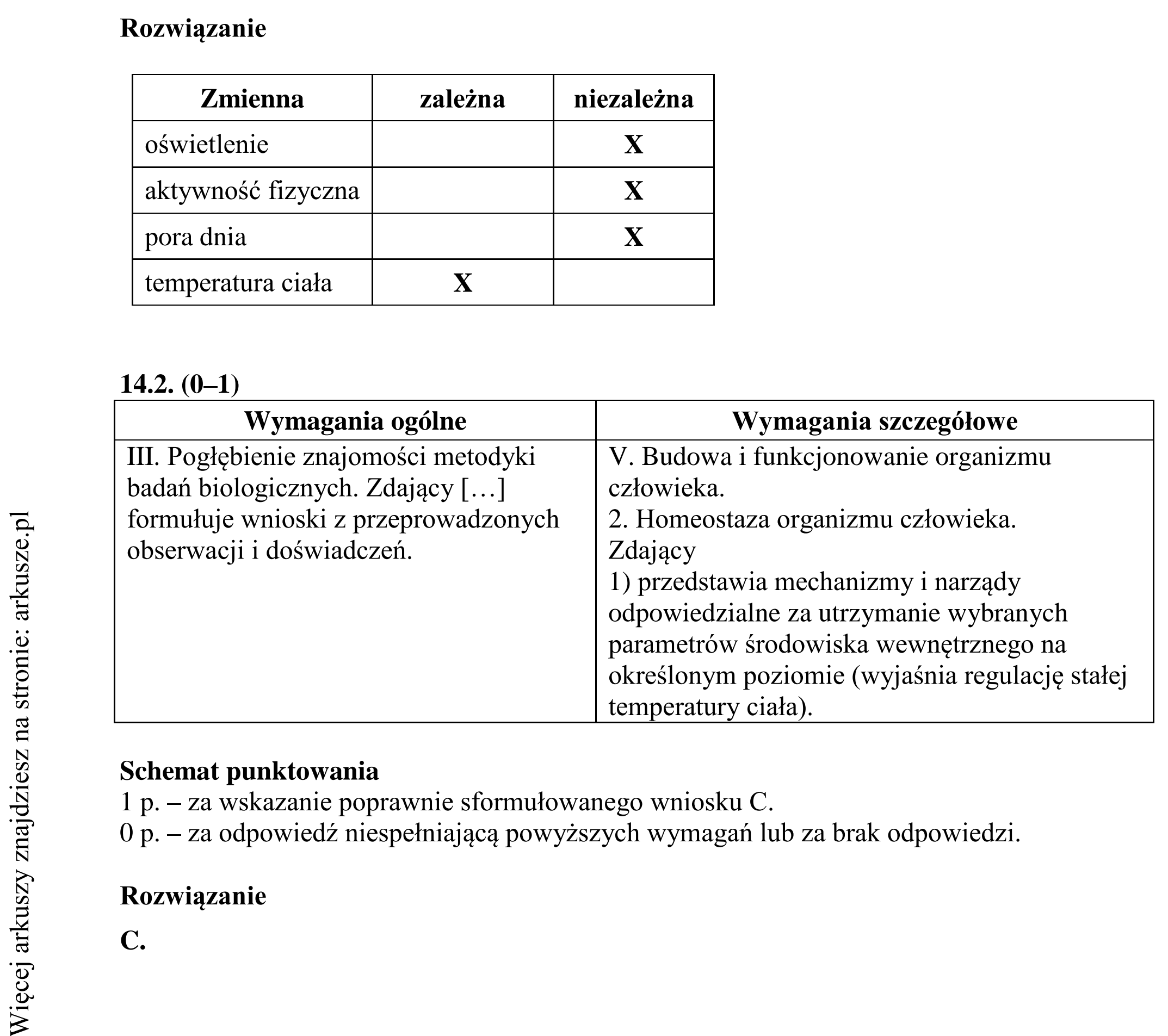 Matura dodatkowa, lipiec 2020, odpowiedź do zadania 14.1, fragment 2