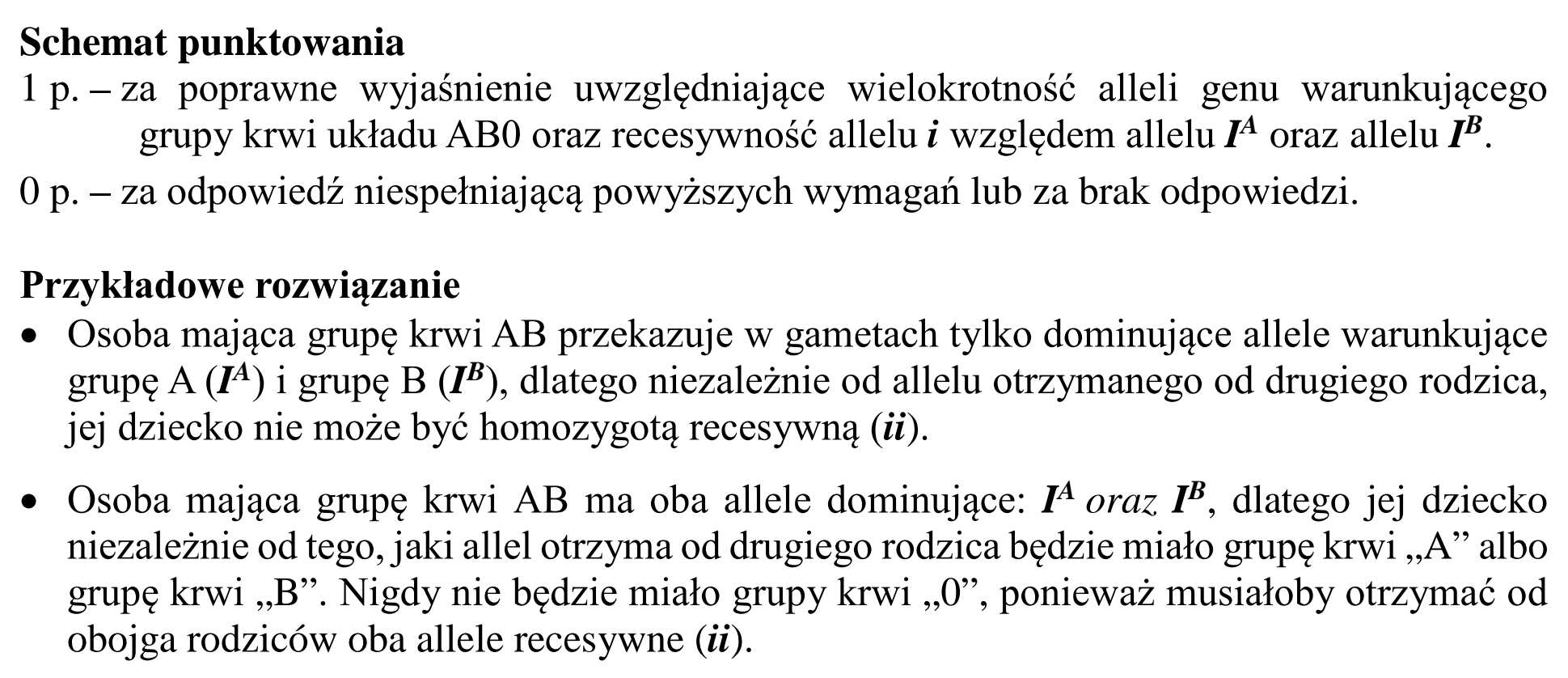 Matura dodatkowa, lipiec 2020, odpowiedź do zadania 17, fragment 2
