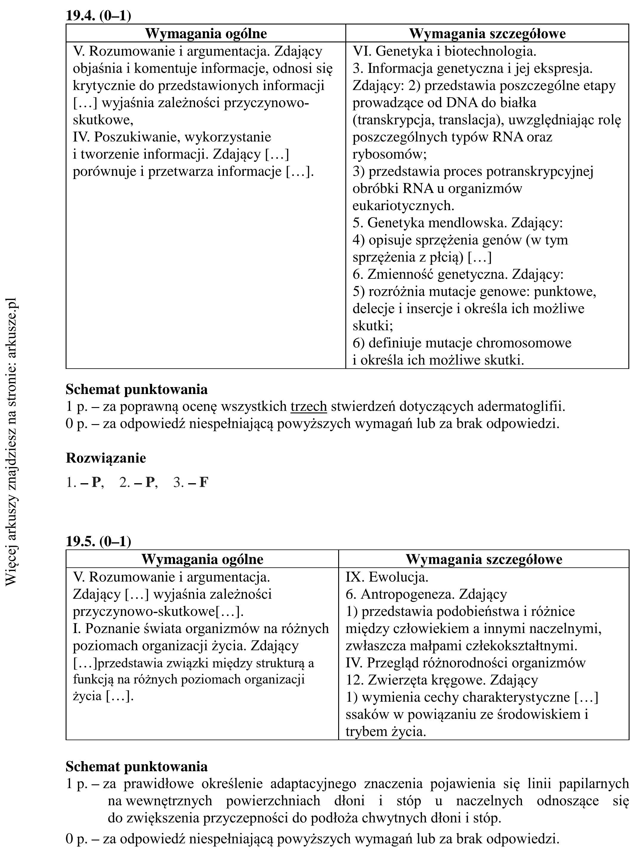 Matura dodatkowa, lipiec 2020, odpowiedź do zadania 19.1, fragment 3