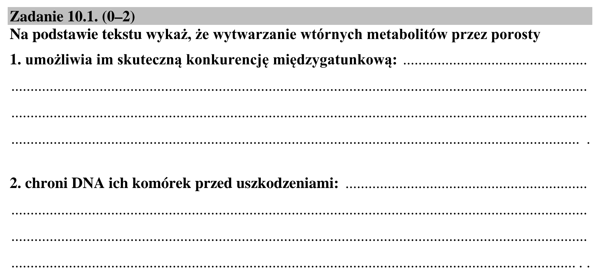 Matura dodatkowa, lipiec 2020, zadanie 10.1