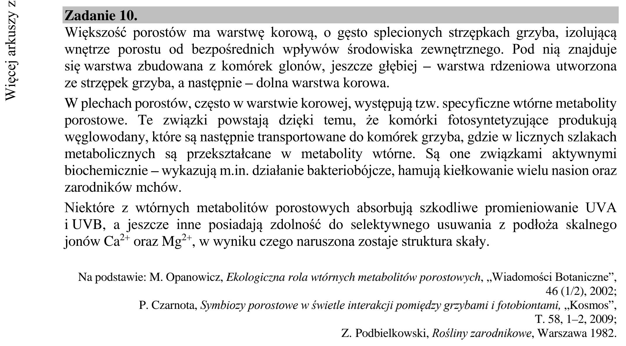 Matura dodatkowa, lipiec 2020, wstęp zadania 10