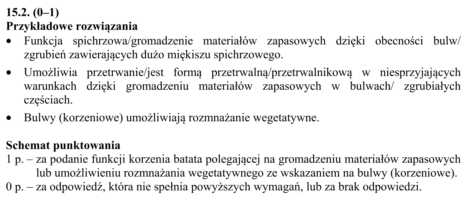 Matura, maj 2015, odpowiedź do zadania 15.1, fragment 2