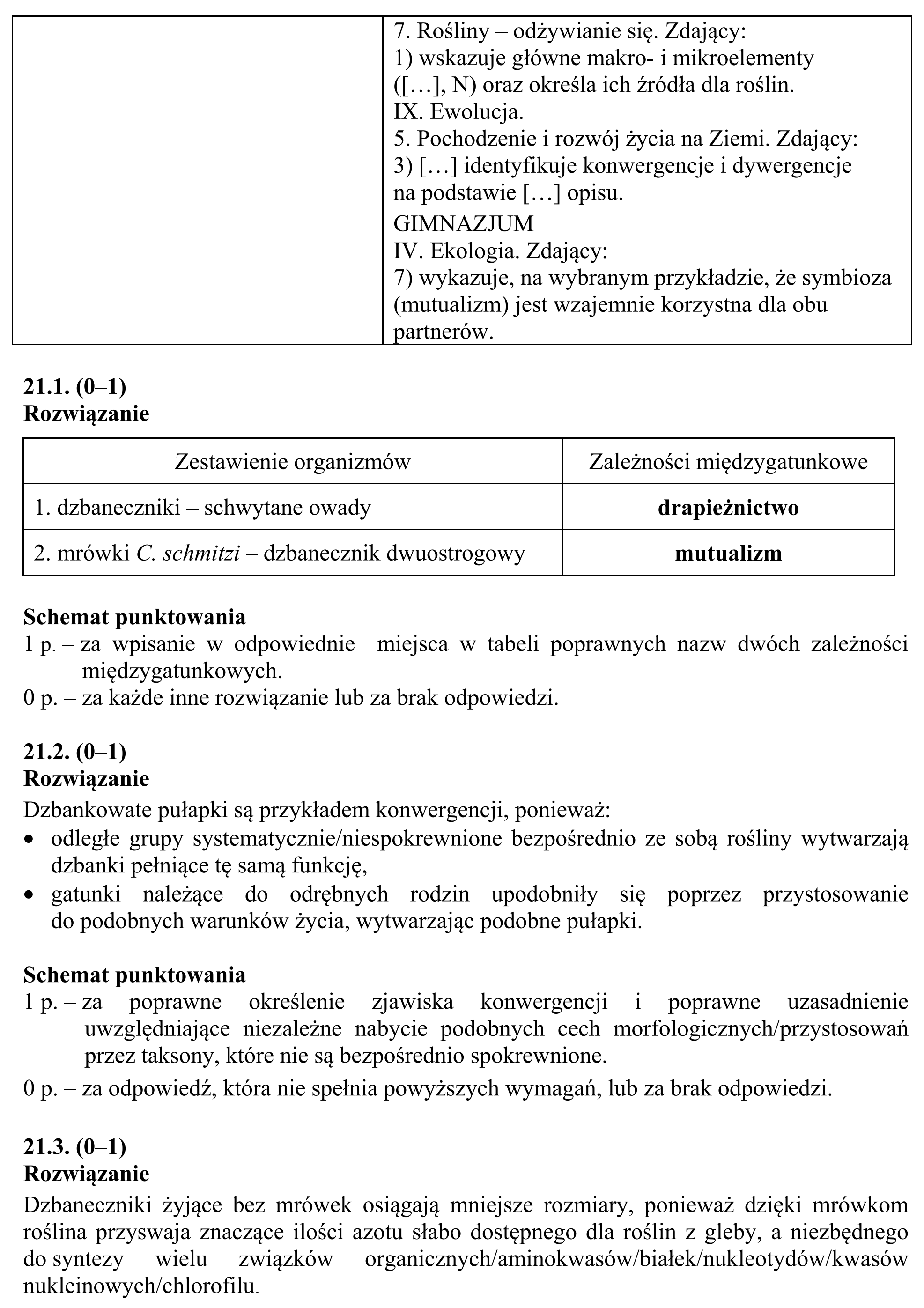 Matura, maj 2015, odpowiedź do zadania 21.1, fragment 2