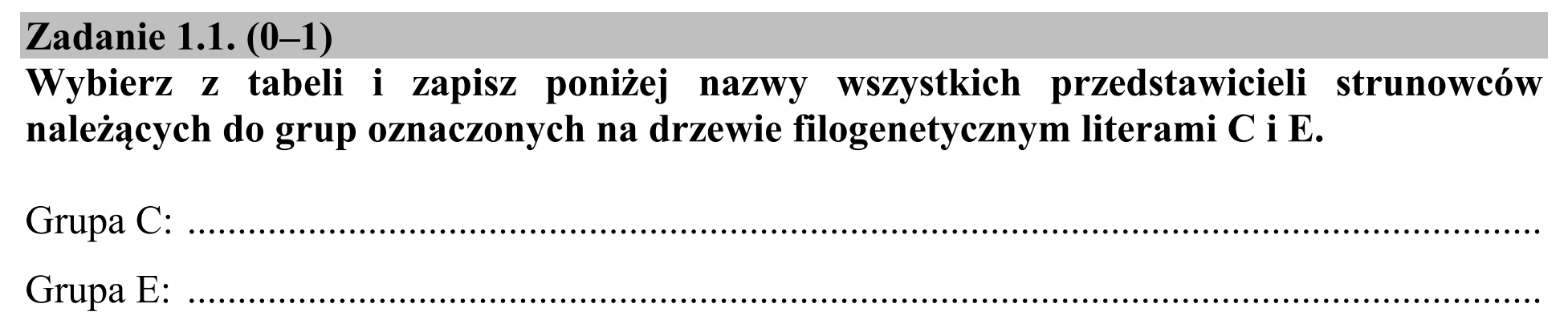 Matura, maj 2015, zadanie 1.1