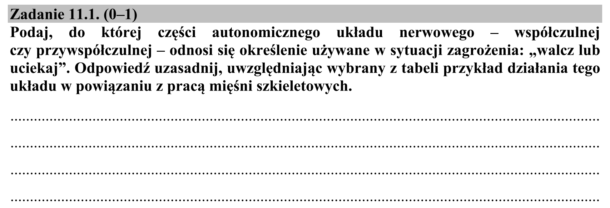 Matura, maj 2015, zadanie 11.1