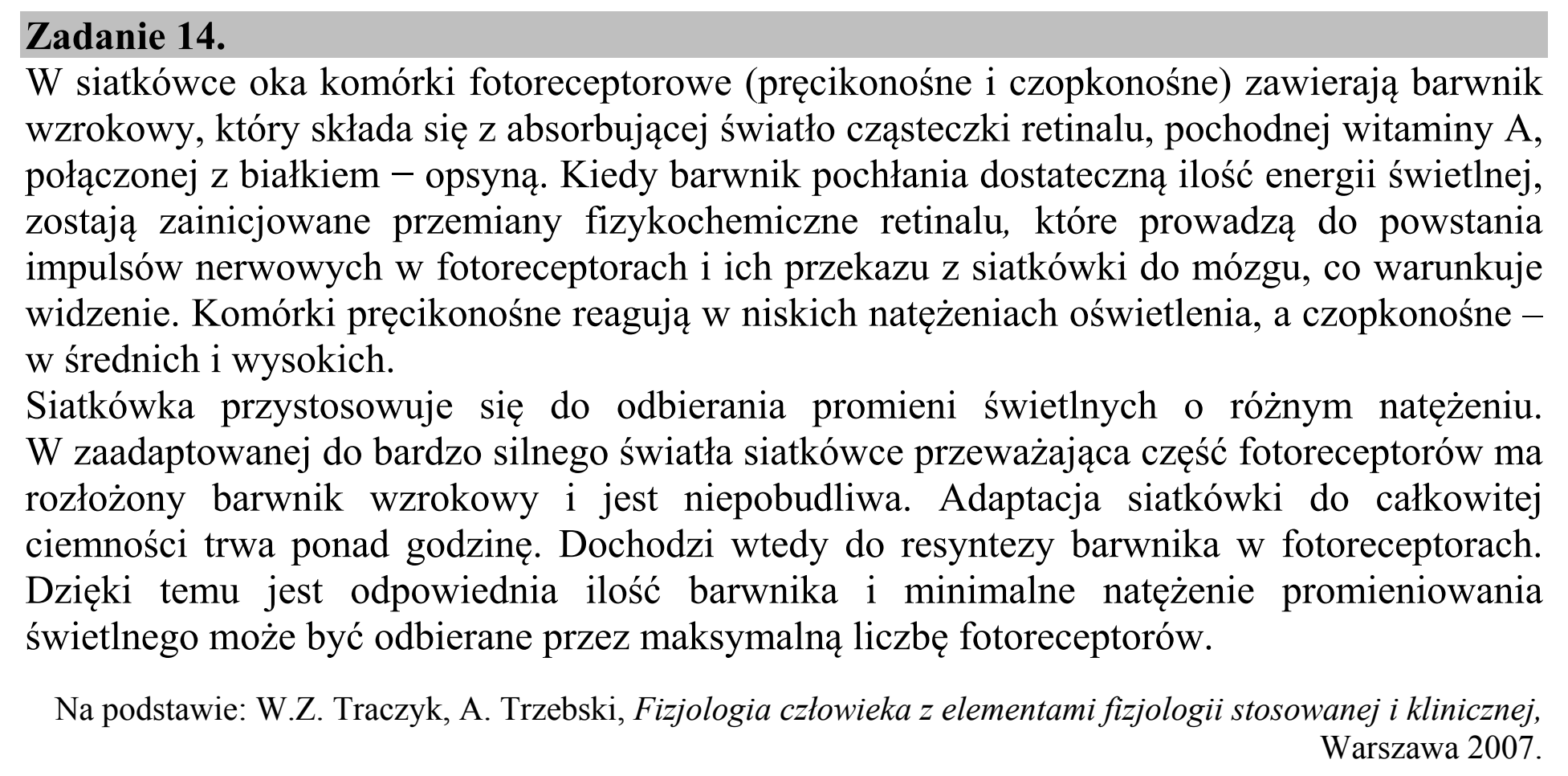Matura, maj 2015, wstęp zadania 14