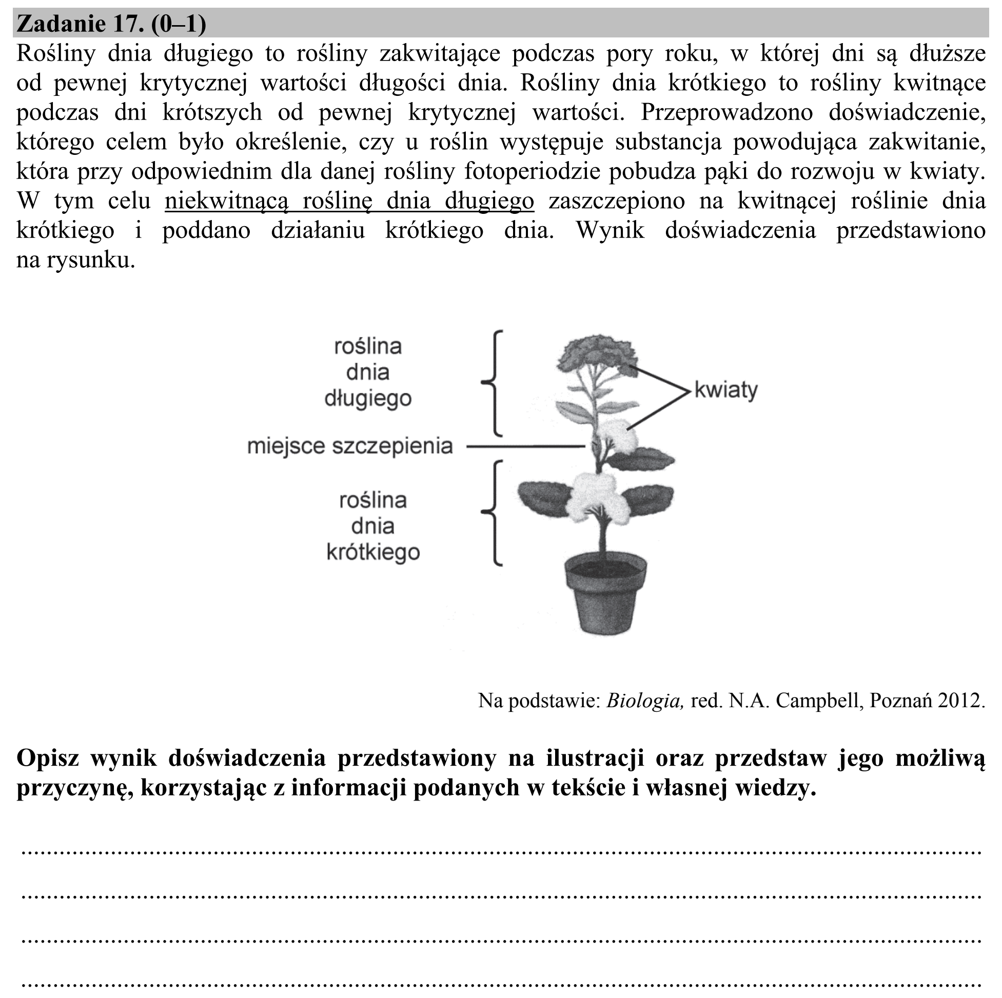 Matura, maj 2015, zadanie 17