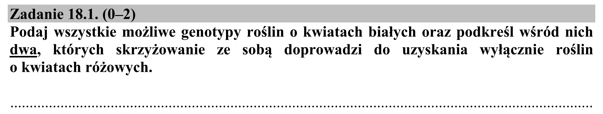Matura, maj 2015, zadanie 18.1