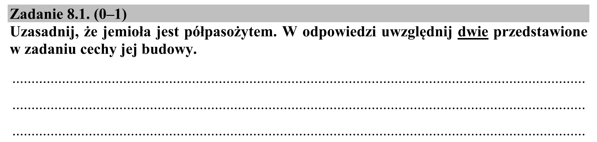 Matura, maj 2015, zadanie 8.1