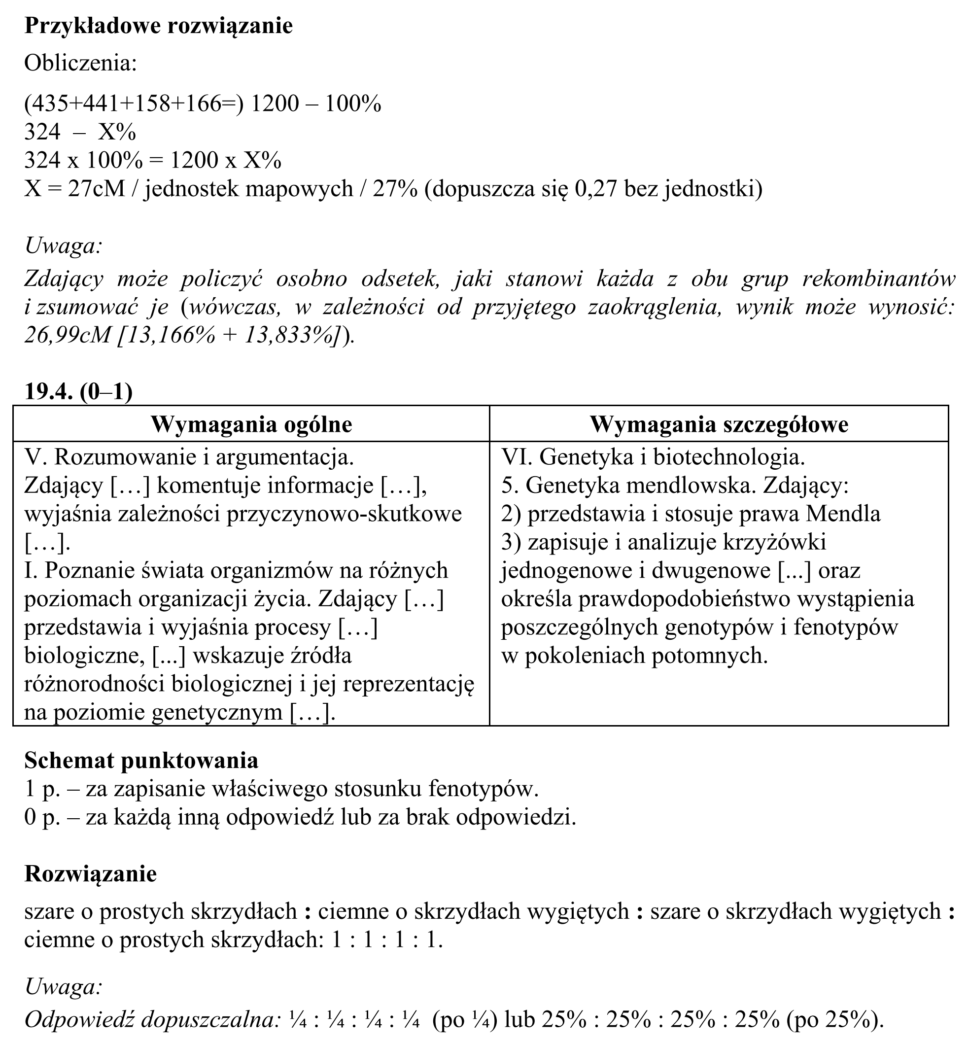 Matura, maj 2016, odpowiedź do zadania 19.1, fragment 3