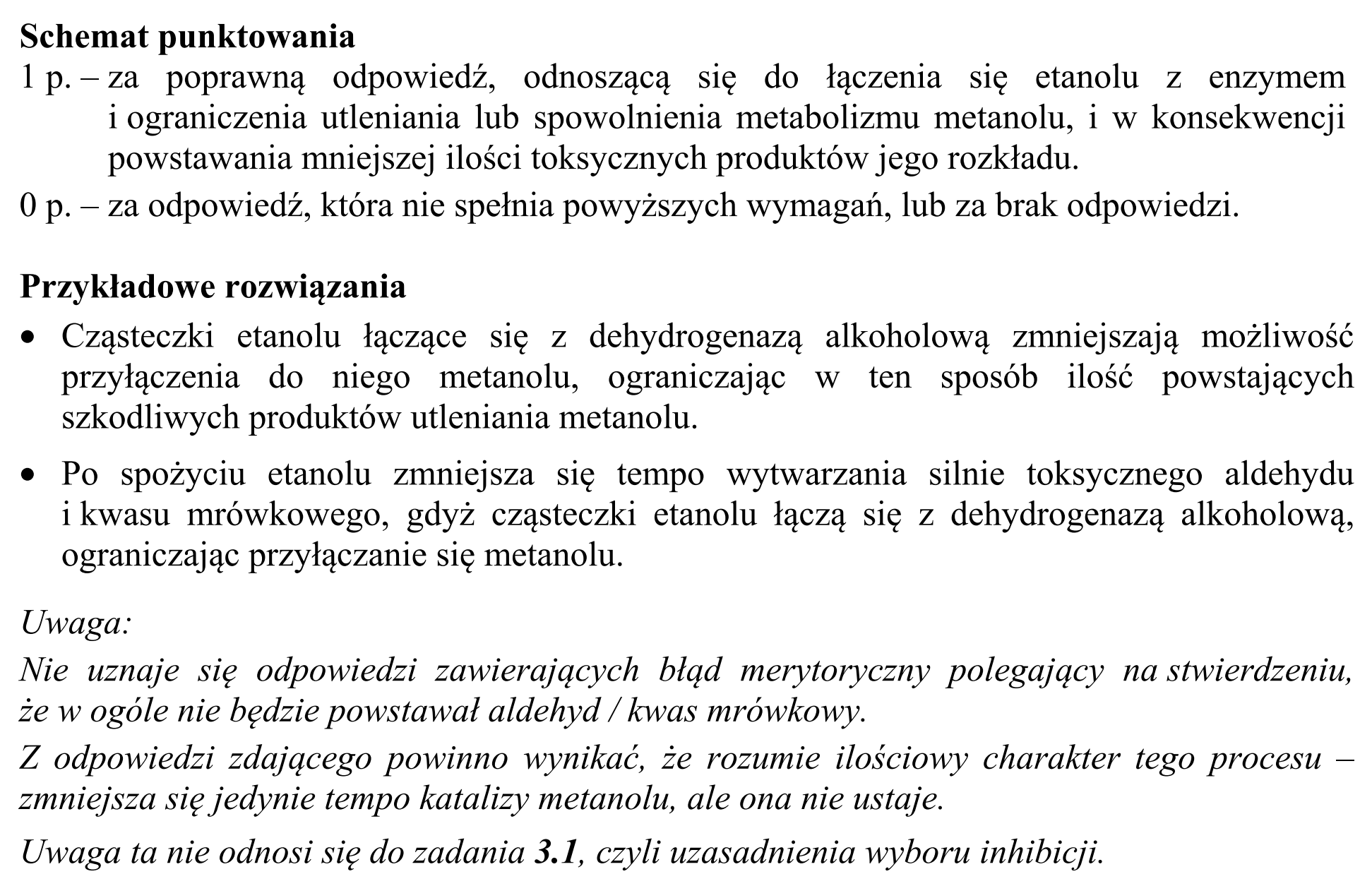 Matura, maj 2016, odpowiedź do zadania 3.1, fragment 2