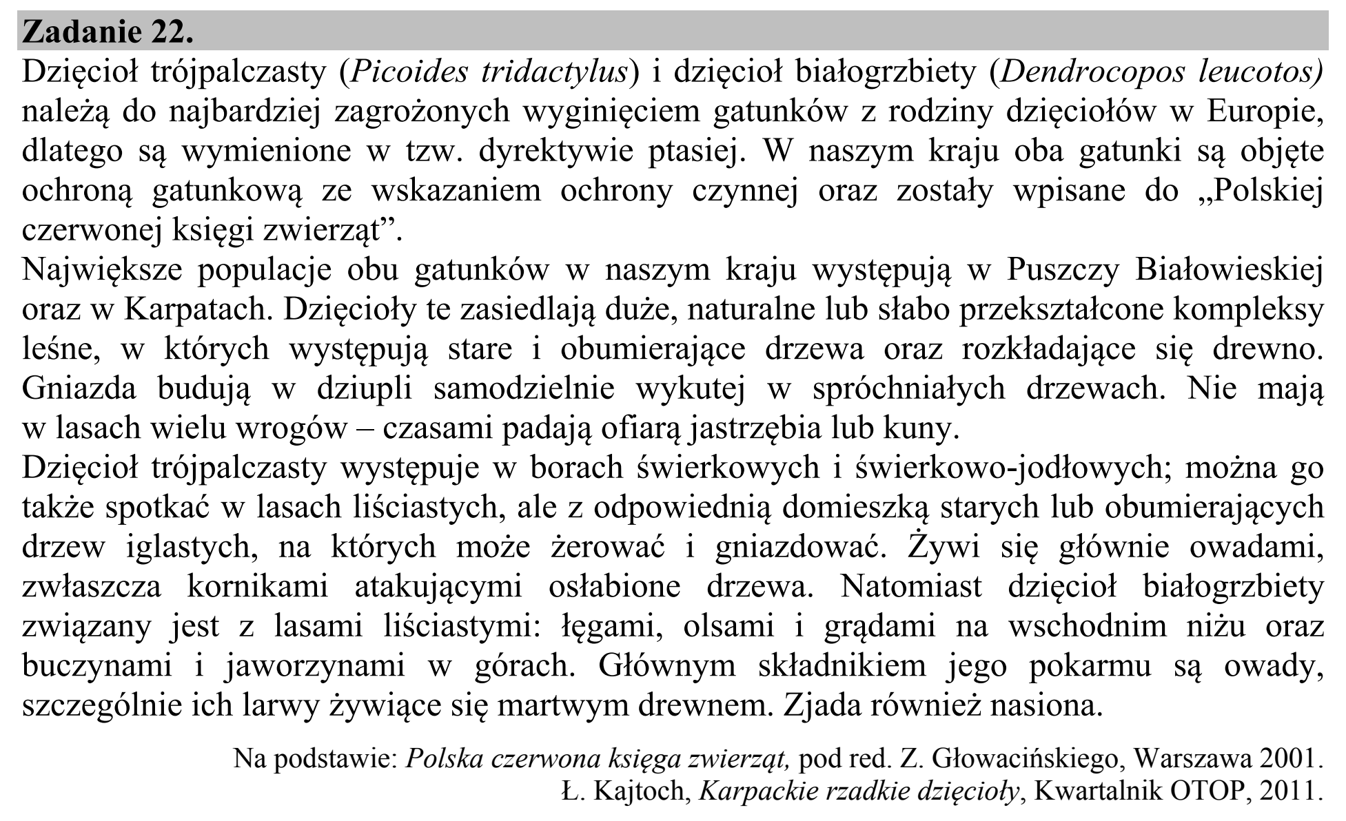 Matura, maj 2016, wstęp zadania 22