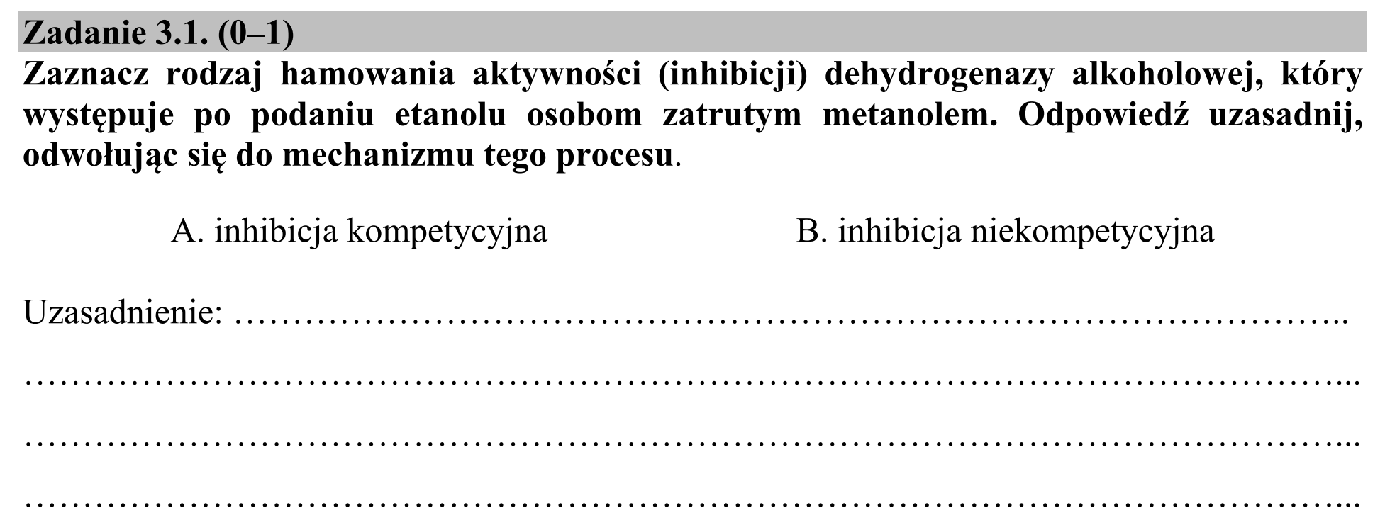 Matura, maj 2016, zadanie 3.1