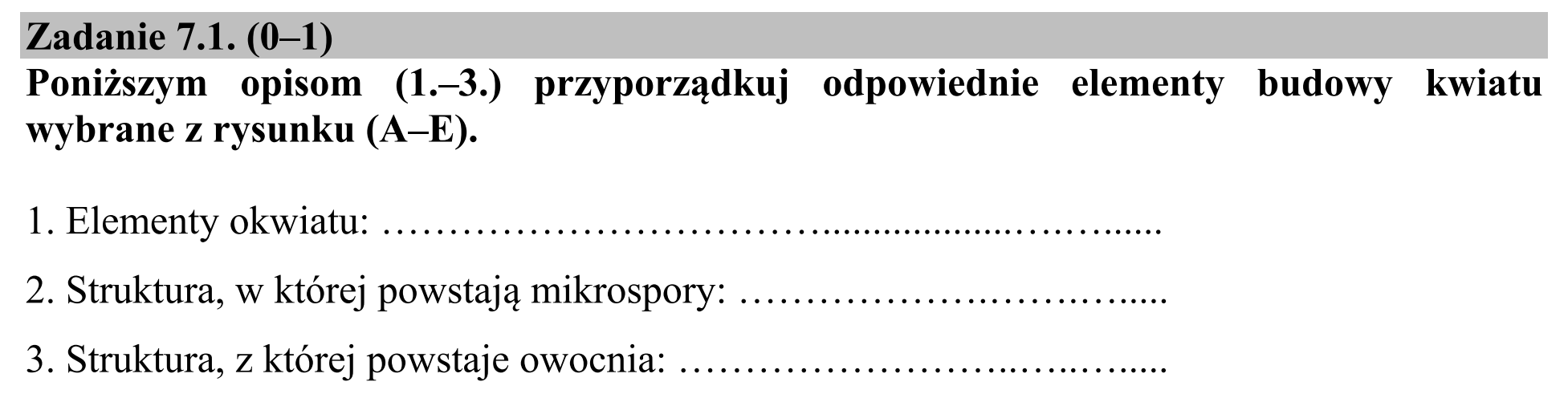 Matura, maj 2016, zadanie 7.1