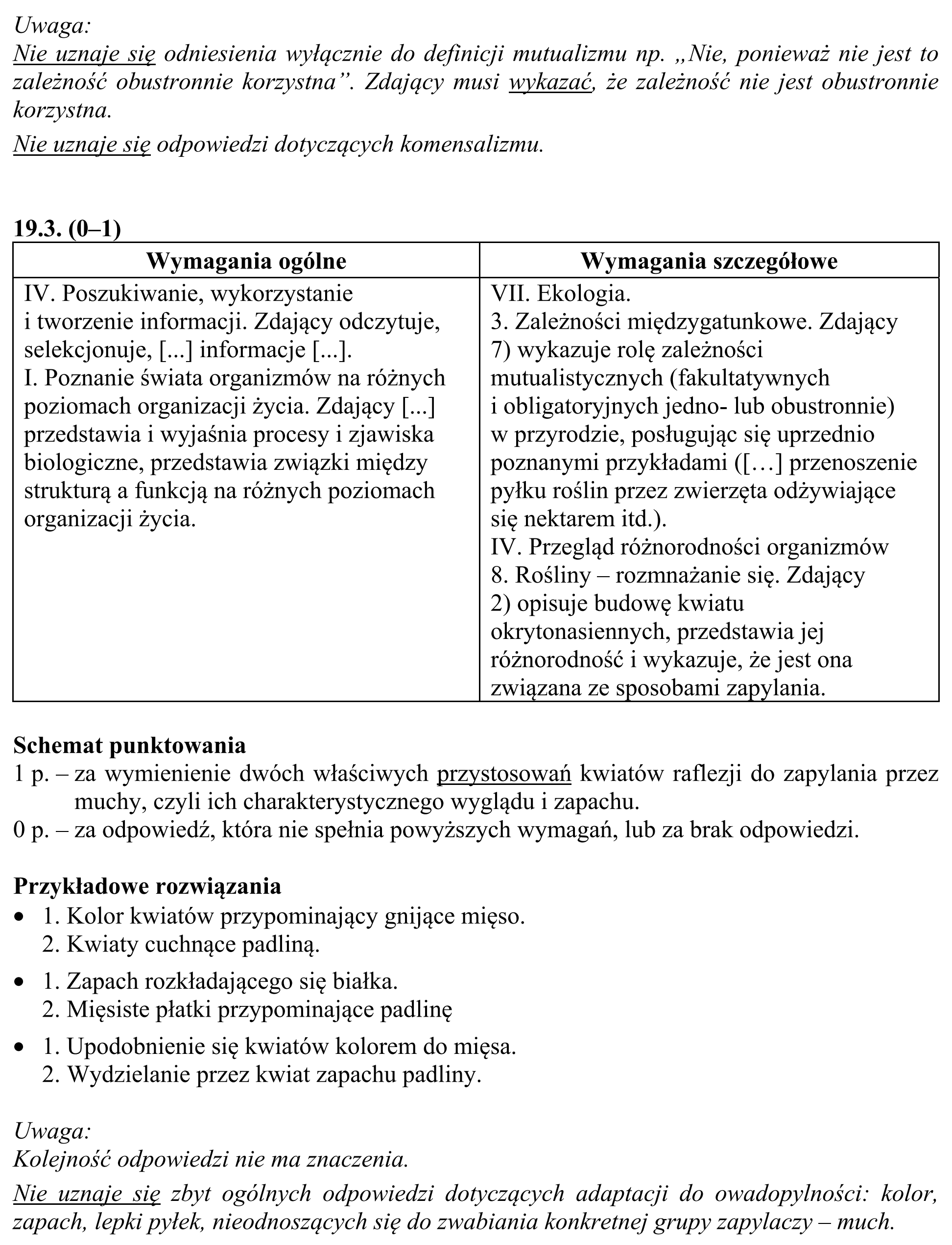 Matura, maj 2017, odpowiedź do zadania 19.1, fragment 2