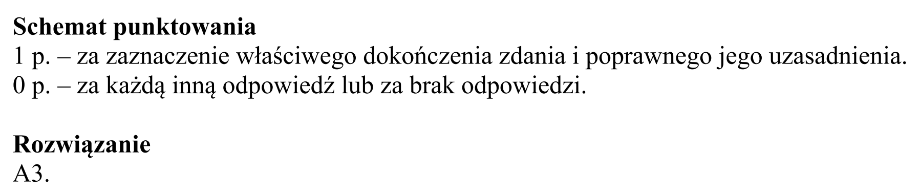 Matura, maj 2018, odpowiedź do zadania 1.1, fragment 2