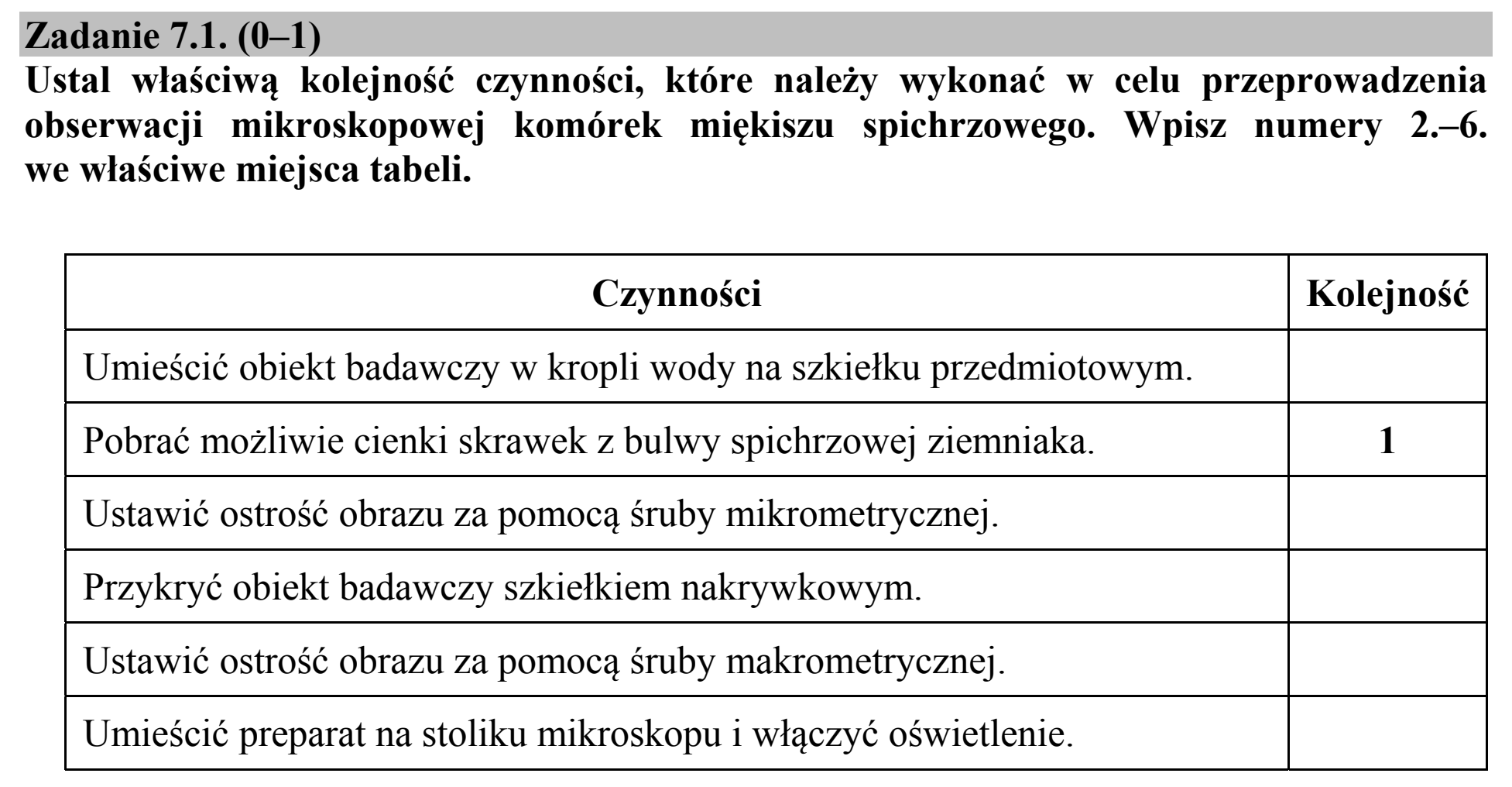 Matura, maj 2018, zadanie 7.1