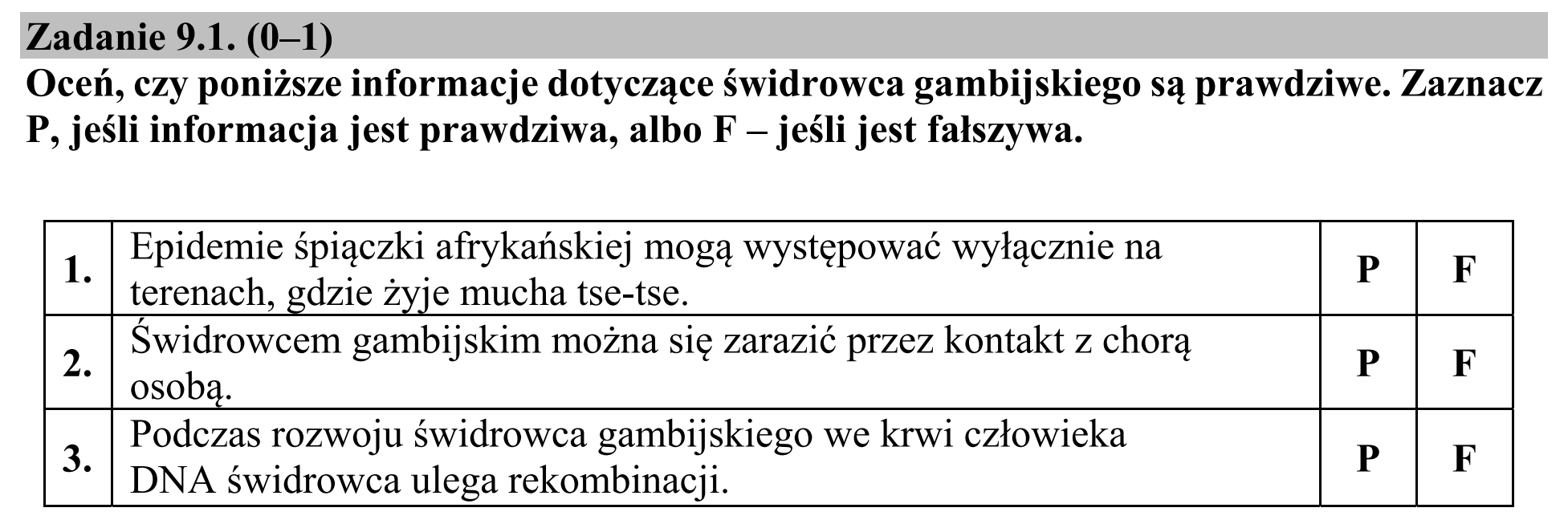 Matura, maj 2019, zadanie 9.1