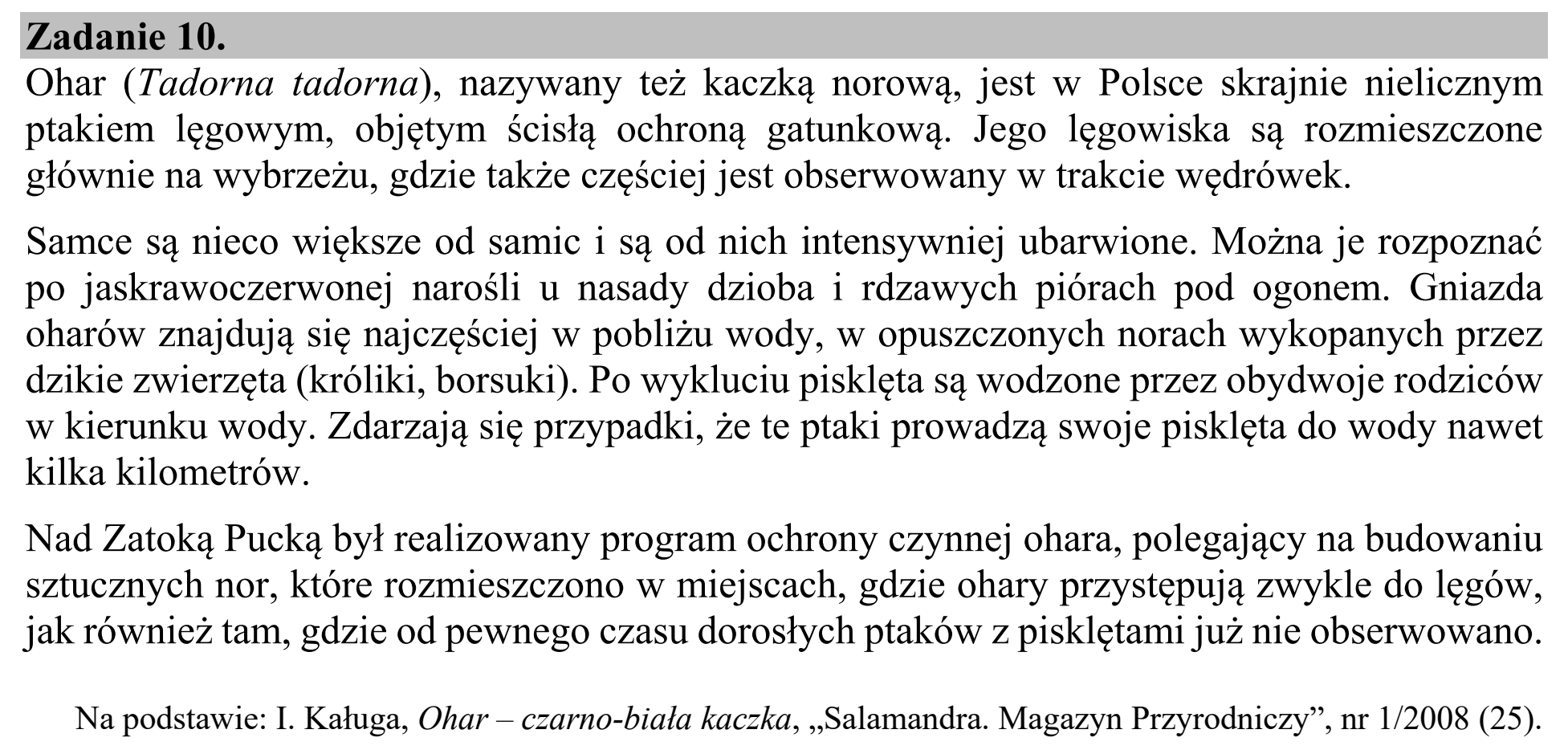 Matura, maj 2020, wstęp zadania 10