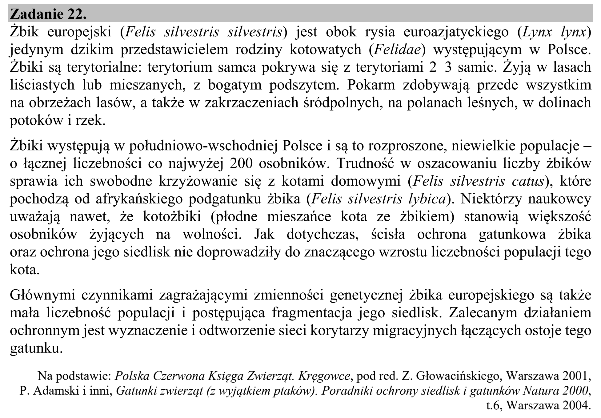 Matura, maj 2020, wstęp zadania 22