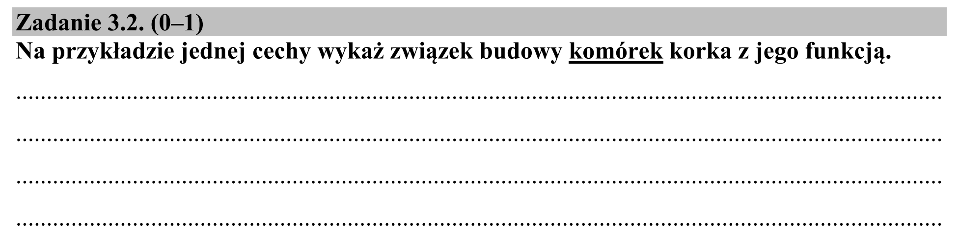 Matura, maj 2020, zadanie 3.2