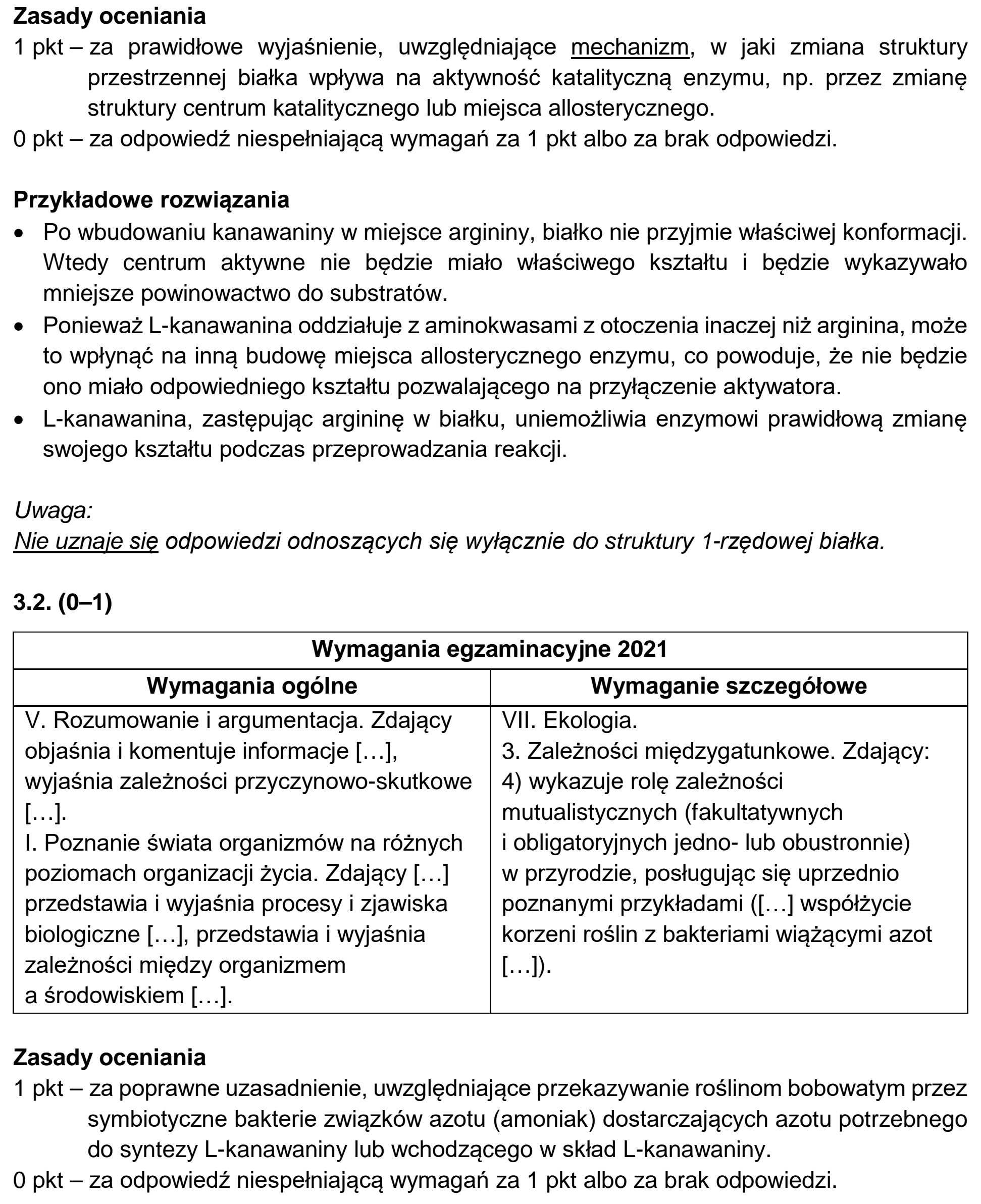 Matura, maj 2021, odpowiedź do zadania 3.1, fragment 1