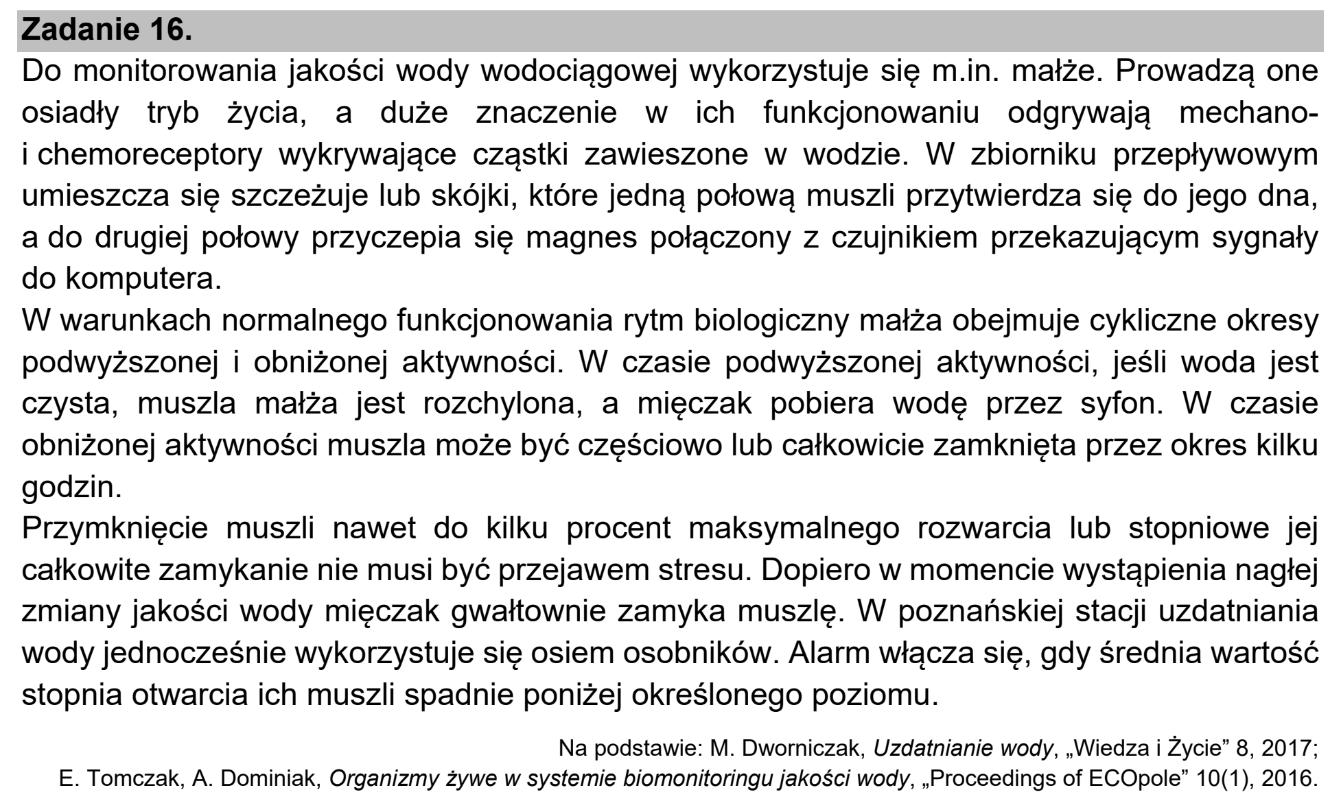 Matura, maj 2021, wstęp zadania 16