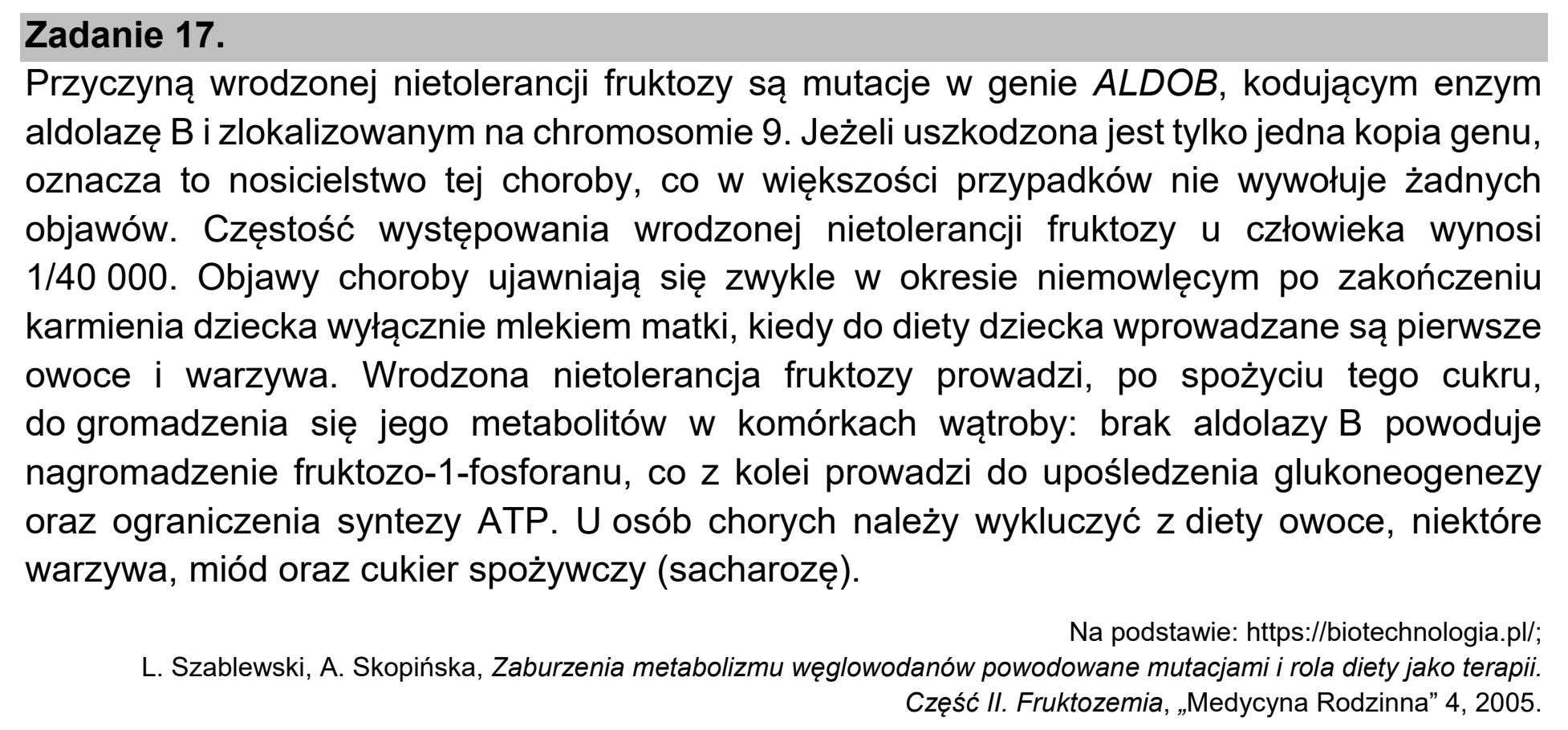 Matura, maj 2021, wstęp zadania 17