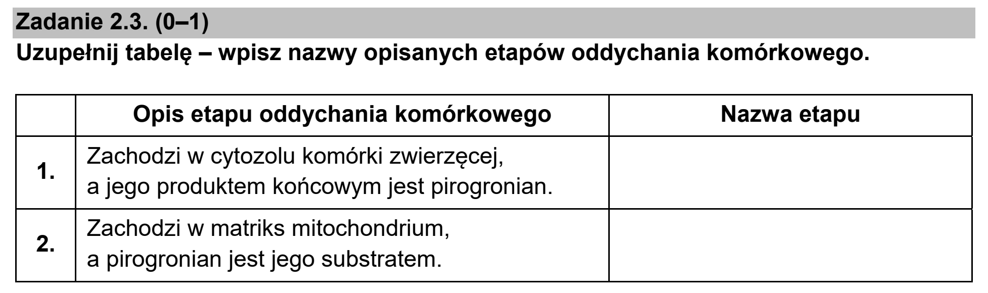Matura, maj 2021, zadanie 2.3