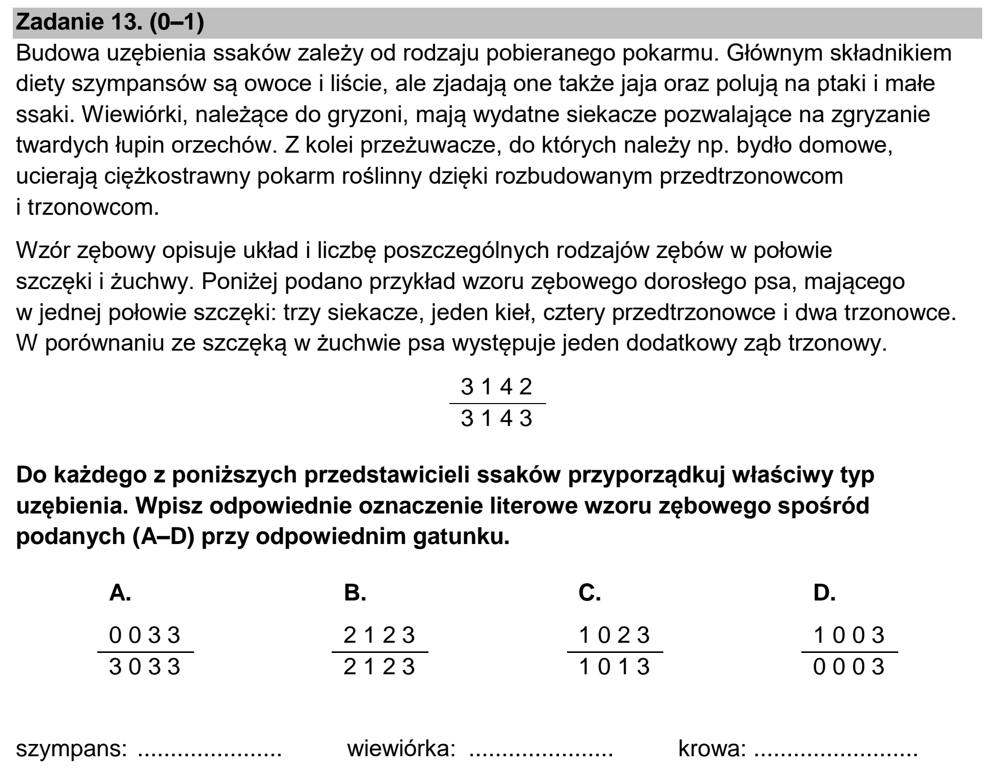 Matura, maj 2022, zadanie 13