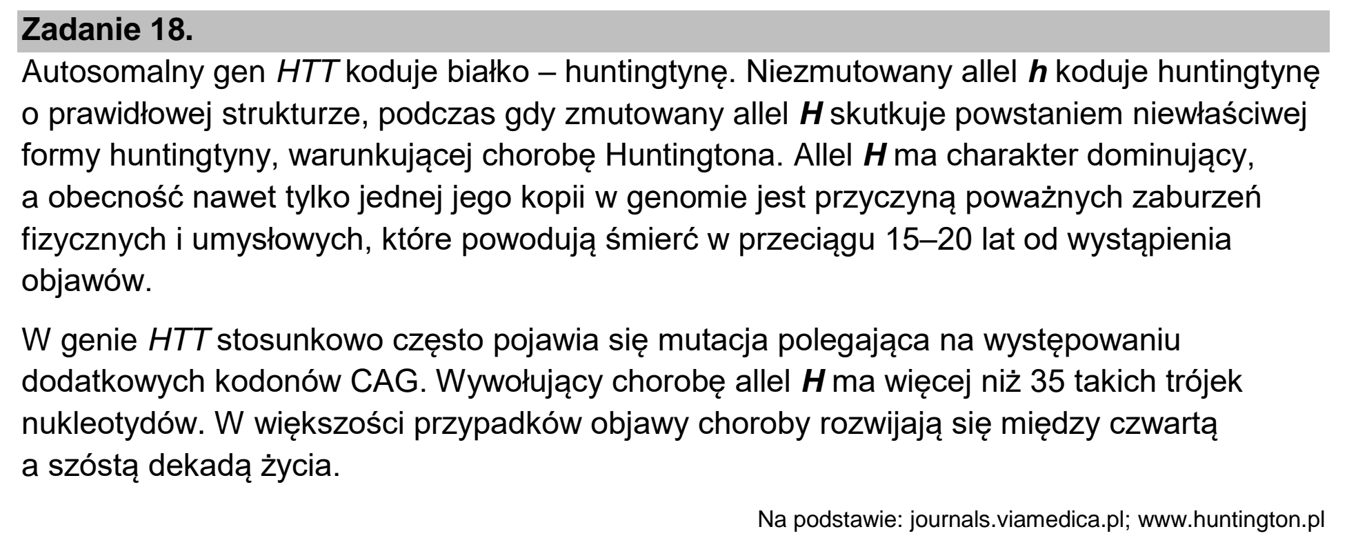 Matura, maj 2022, wstęp zadania 18