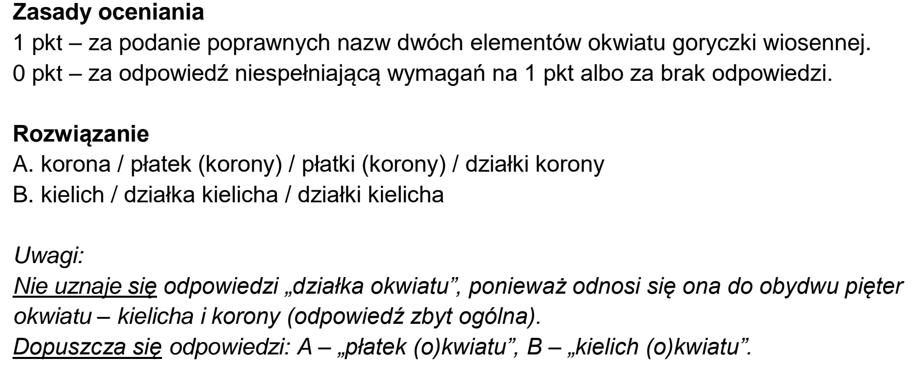 Matura, maj 2023, odpowiedź do zadania 2.1