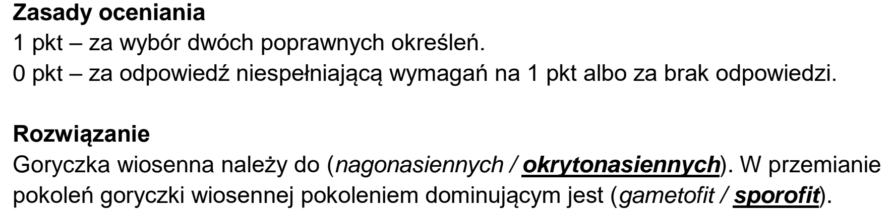 Matura, maj 2023, odpowiedź do zadania 2.2